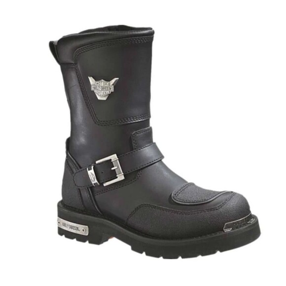 Harley-Davidson Men's Shift Engineer Zip Black 9-Inch Motorcycle Boots NEW SZ 11 - Picture 1 of 9
